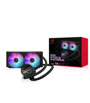 SISTEMA DE REFRIGERACION LIQUIDA ASUS PARA CPU ROG RYUO III 240 ARGB,OLED DE COLOR,AURA SYNC RGB,VENTILADORES DE RADIADOR ROG DE