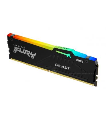 MEMORIA KINGSTON FURY BEAST RGB DDR5 64GB KIT2 5600MT/S CL4