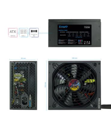 TooQ TQAPOLO-750SP unidad de fuente de alimentación 750 W 20+4 pin ATX ATX Negro