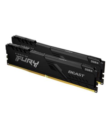 MEMORIA KINGSTON FURY BEAST BLACK DDR4 32GB (KIT 2) 3200MHZ CL16 1GX8 - KF432C16BB1K2/32