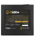 NOX Hummer Alpha unidad de fuente de alimentación 600 W 24-pin ATX ATX Negro