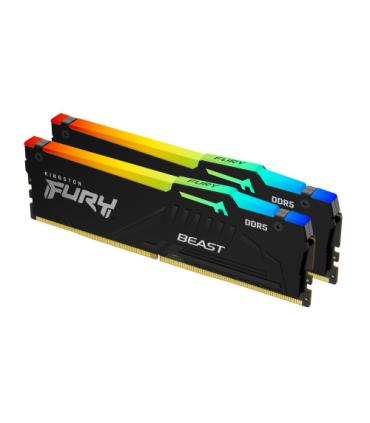 MEMORIA KINGSTON 32GB KIT2 6000MT/S DDR5 CL30  FURY BEAST RGB EXPO - KF560C30BBEAK2-32