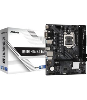 PLACA ASROCK H510M-HDV/M.2 SE,INTEL,1200,H470,2DDR4,64GB,VGA+DVI+HDMI,GBLAN,4SATA3,6USB3.2+M.2,MATX