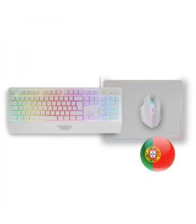 Mars Gaming MCP124 Combo Gaming 3en1 - Teclado H-Mech RGB - Raton RGB Switches HUANO - Alfombrilla Nanotextil Rainbow - Compatib