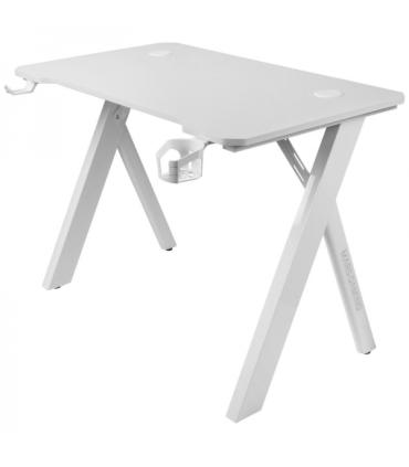 Mars Gaming MGD100RGB Mesa Gaming - Iluminacion RGB Control Remoto - Estructura Acero y Fibra de Carbono - Alfombrilla XXL Inclu