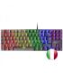 Mars Gaming MK80 Teclado Gaming Mecanico - TKL Compacto - Iluminacion RGB - Teclas Imborrables - Switches Antipolvo - Multiplata