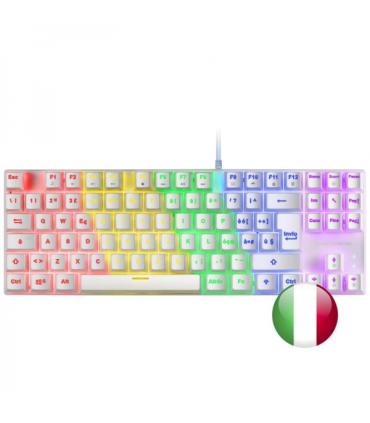 Mars Gaming MK80 Teclado Gaming Mecanico - Compacto TKL - Iluminacion RGB - Teclas Imborrables - Switches Antipolvo - Multiplata