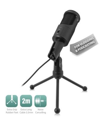 Ewent EW3552 micrófono Negro Micrófono para PC