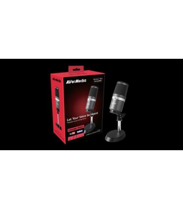 AVerMedia AM310 Micrófono para PC Negro, Plata