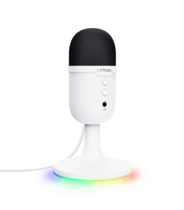 Trust GXT 234P Yunix Blanco Micrófono de superficie para mesa