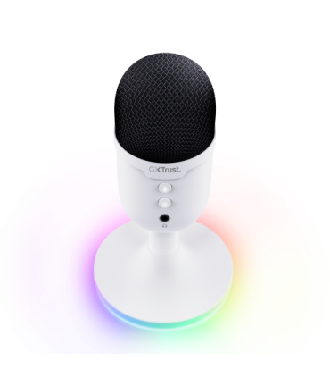 Trust GXT 234P Yunix Blanco Micrófono de superficie para mesa