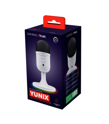 Trust GXT 234P Yunix Blanco Micrófono de superficie para mesa
