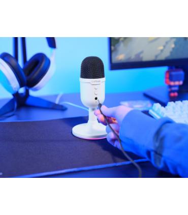 Trust GXT 234P Yunix Blanco Micrófono de superficie para mesa