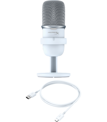 HyperX SoloCast - USB Microphone (White) Blanco Micrófono para videoconsola
