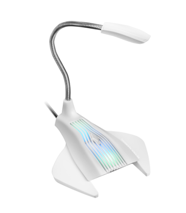 Mars Gaming MMICW micrófono Blanco Micrófono de superficie para mesa
