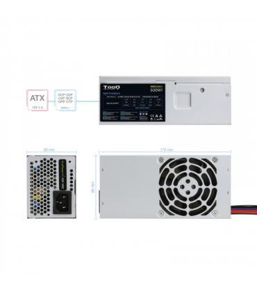 TooQ Ecopower II TFX OEM unidad de fuente de alimentación 500 W 20+4 pin ATX Plata