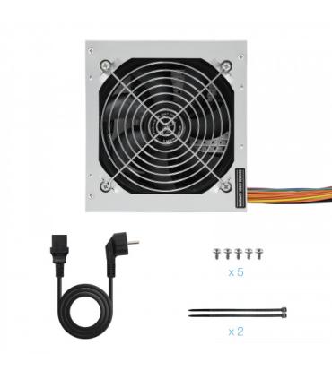 TooQ TQEP-500SSE unidad de fuente de alimentación 500 W 24-pin ATX ATX Plata