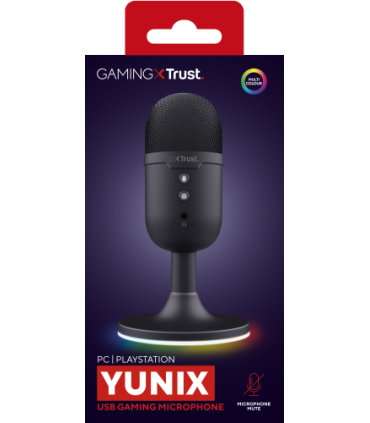 Trust GXT 234P Yunix Negro Micrófono de superficie para mesa
