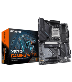 GIGABYTE X870 GAMING WIFI6 Placa Base - Compatible con CPUs AMD Ryzen 9000, VRM de 8+2+2 fases, hasta 8000MHz DDR5 (OC), 1x PCIe