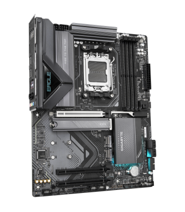 GIGABYTE Placa Base X870 EAGLE WIFI7 - Compatible con CPUs AMD Ryzen 9000, VRM de 14+2+2 fases, hasta 8000MHz DDR5 (OC), 4xPCIe.