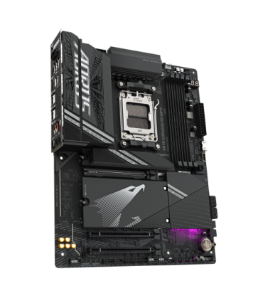 GIGABYTE Placa base X870 A ELITE WIFI7 - Compatible con CPUs AMD Ryzen 9000, VRM de 16+2+2 fases, hasta 8000MHz DDR5 (OC), 4xPCI