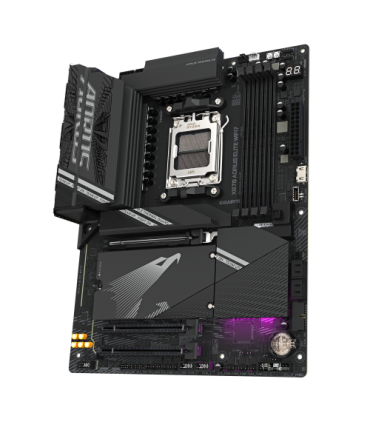 GIGABYTE Placa base X870 A ELITE WIFI7 - Compatible con CPUs AMD Ryzen 9000, VRM de 16+2+2 fases, hasta 8000MHz DDR5 (OC), 4xPCI