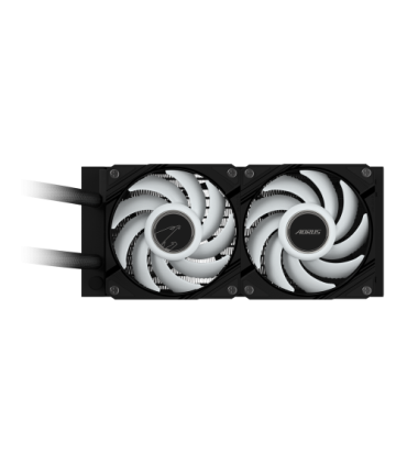 GIGABYTE Refrigeración líquida AIO AORUS WATERFORCE II 240 para CPU - 2 ventiladores ARGB de 120 mm, mecanismo de bloqueo desliz
