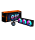 GIGABYTE Refrigeración líquida AIO AORUS WATERFORCE II 360 para CPU - 3 ventiladores ARGB de 120 mm, mecanismo de bloqueo desliz
