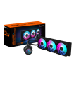 GIGABYTE Refrigeración líquida AIO AORUS WATERFORCE II 360 para CPU - 3 ventiladores ARGB de 120 mm, mecanismo de bloqueo desliz