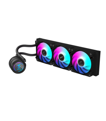 GIGABYTE Refrigeración líquida AIO AORUS WATERFORCE II 360 para CPU - 3 ventiladores ARGB de 120 mm, mecanismo de bloqueo desliz