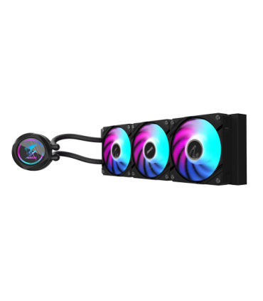 GIGABYTE Refrigeración líquida AIO AORUS WATERFORCE II 360 para CPU - 3 ventiladores ARGB de 120 mm, mecanismo de bloqueo desliz