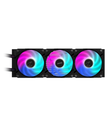GIGABYTE Refrigeración líquida AIO AORUS WATERFORCE II 360 para CPU - 3 ventiladores ARGB de 120 mm, mecanismo de bloqueo desliz