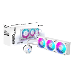 GIGABYTE Refrigeración líquida AIO AORUS WATERFORCE II 360 ICE para CPU - 3 ventiladores ARGB de 120 mm, mecanismo de bloqueo de