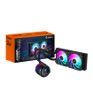 GIGABYTE Refrigeración líquida AIO AORUS WATERFORCE X II 240 para CPU - 2 ventiladores ARGB de 120 mm, pantalla LCD a todo color