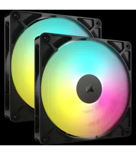 Corsair RS140 ARGB Carcasa del ordenador Ventilador 14 cm Negro 2 pieza(s