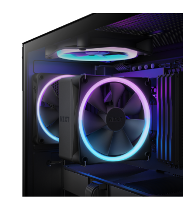NZXT T120 RGB Procesador Refrigerador de aire 12 cm Negro 1 pieza(s