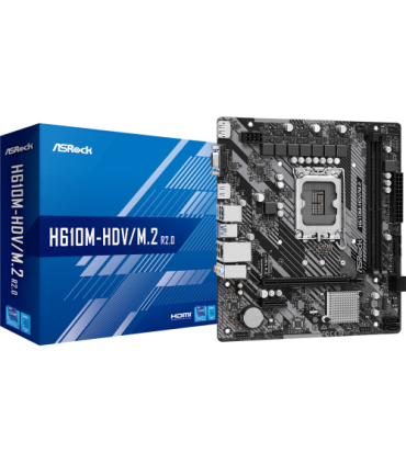 Asrock H610M-HDV/M.2 R2.0 Intel H610 LGA 1700 micro ATX