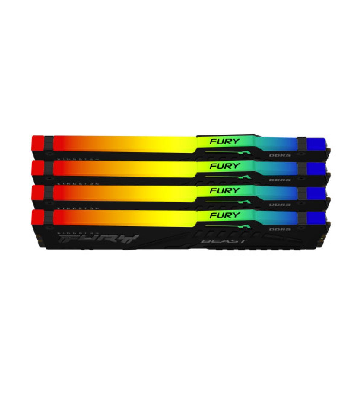 Kingston Technology FURY Beast RGB módulo de memoria 128 GB 4 x 32 GB DDR5