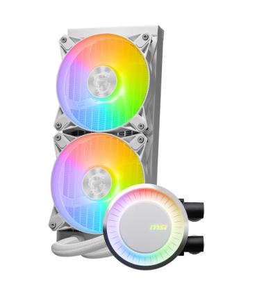 MSI MAG CORELIQUID E240 WHITE sistema de refrigeración para ordenador Placa base, Procesador Kit de refrigeración líquida 12 cm.