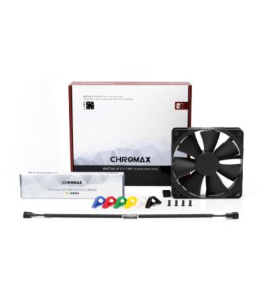 NOCTUA VENTILADOR CAJA NF-F12-PWM CH.BK.S, NF-F12 PWM CHROMAX.BLACK.SWAP, 120MM, 120X120X25MM, 12V, 1500RPM/300RPM, 22,4 DB(A..