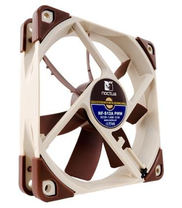 NOCTUA VENTILADOR CAJA NF-S12A-PWM, 120MM FAN, 120X120X25MM, 12V, 1200RPM/900RPM/300RPM, 17,8 DB(A), 107,5 M3/H, 1,19 MM H2O, 4.