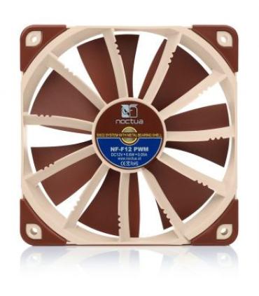 NOCTUA VENTILADOR CAJA NF-F12PWM 300/1200/1500RPM, 120MM FAN, 120X120X25MM, 12V, 22,4 DB(A), 93,4 M3/H, 2,61 MM H2O, 4 PINES