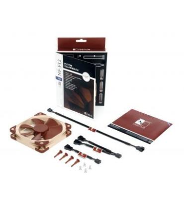 NOCTUA VENTILADOR CAJA NF-F12PWM 300/1200/1500RPM, 120MM FAN, 120X120X25MM, 12V, 22,4 DB(A), 93,4 M3/H, 2,61 MM H2O, 4 PINES