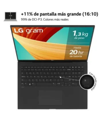 LG PORTATIL GRAM, 17", I7, 16 GB RAM, 512 SSD, WIFI 6