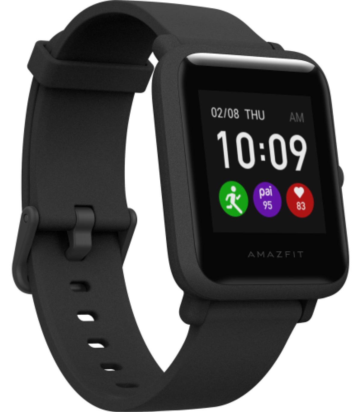 Amazfit Bip S Lite 3,25 cm (1.28") TFT 42 mm Digital 176 x 176 Pixeles Pantalla táctil Negro