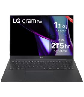LG PORTATIL (16Z90SP-K.AA75B) GRAM PRO 16" 16Z90SP/ WINDOWS 11 HOME/ I7 155H TUBOBOOST/16GB LPDDR5/ 512 GB SSD/ IRIS ARC/ 1,2KG.