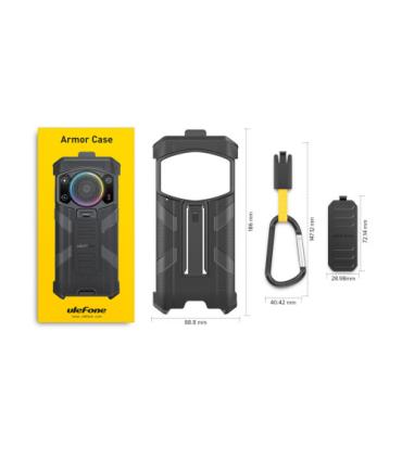 ULEFONE SMARTPHONE ARMOR 21 BLACK 4G/ 6.58" HD/ HELIO G99/256GB ROM/8GB RAM/16MP/9600MAH/IP68