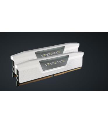 MEMORIA CORSAIR DDR5 32GB 2X16GB PC5600 VENGEANCE BLANCA CMK32GX5M2B5600C40W