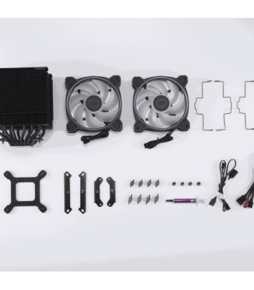 Cooler Master Hyper 622 Halo Black Carcasa del ordenador, Procesador Refrigerador de aire 12 cm Negro