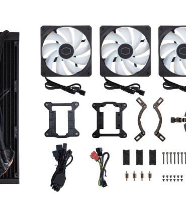 Cooler Master MasterLiquid 360L Core ARGB Carcasa del ordenador, Procesador Kit de refrigeración líquida 12 cm Negro